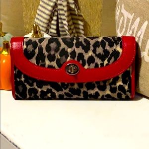 AUTHENTIC COACH cheetah print wallet